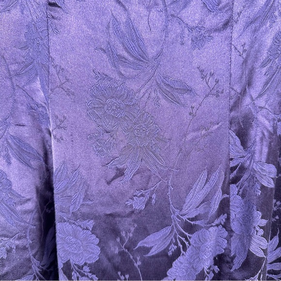 Byer California Dress Size Small Purple Floral Satin Whimsygoth Witchy Y2K Fairy - Picture 3 of 11